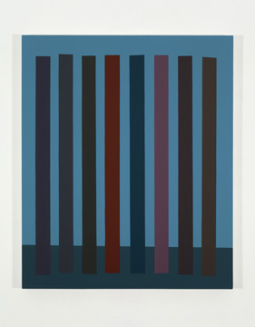 Platebande (IX), 2011 acrylique et huile sur toile 91,5 x 76,2 cm / 36 x 30 pouces, Vue de l’exposition (2011), Daniel Langevin, Photos: Richard-Max Tremblay
