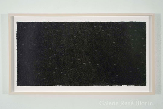 Chris Kline, Measure 7, graphite sur papier Stonehenge, 76,2 x 111,7 cm / 30" x 44", 2007