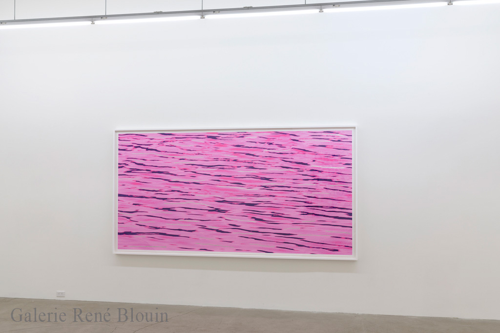 Geneviève Cadieux, Flow, 2013, édition de 1/3, impression au jet d’encre sur papier chiffon, feuille d’aluminium , 154,9 x 298,4 cm / 61 x 117.5 pouces
