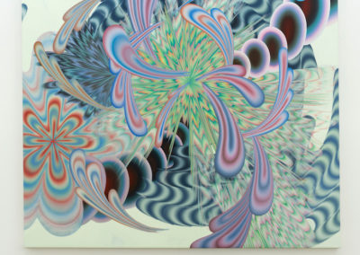 Karine Fréchette, Grande Spirale 2, 2017, Acrylique sur toile, 183 x 198 cm / 72 x 78 pouces