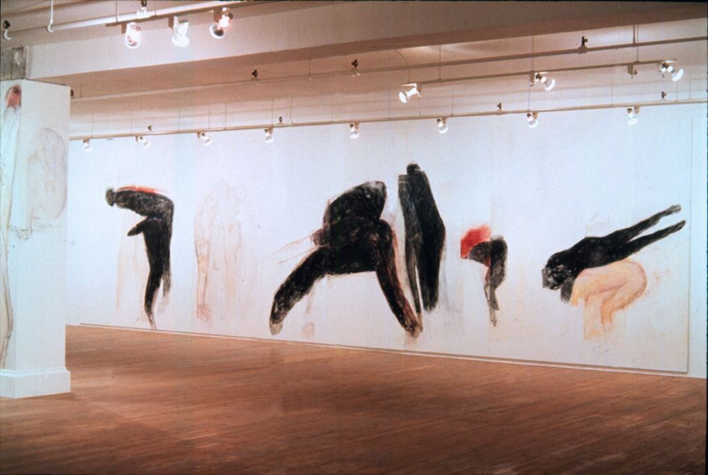 Betty Goodwin, vue d' installation, Galerie René Blouin, 1986