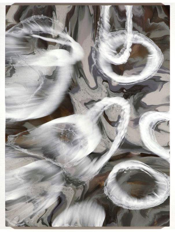 Propagation III, 2017, Encre et acrylique sur toile, 162,6 x 121,9 cm / 64 x 48 pouces