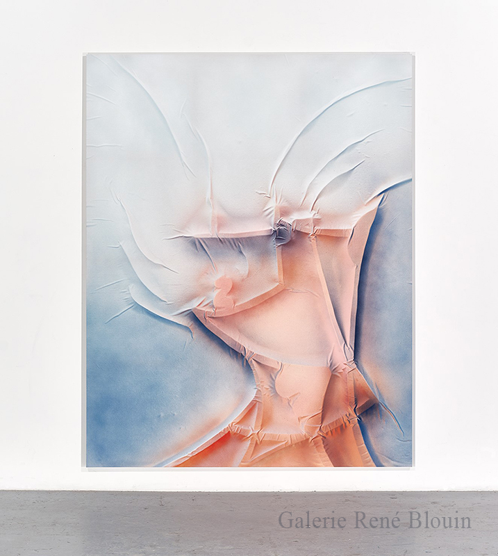 Anthony Burnham, Beside itself, motionless, 2016, Acrylique sur coton, 210 x 166 cm / 82,6 x 65,3 pouces