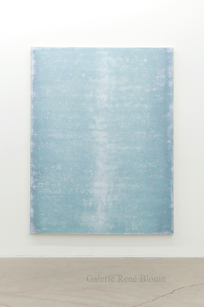 Nicolas Lachance, Oxyde de chrome (blanc), 2018, Laque et acrylique sur toile, 195,5 x 149,8 cm / 77 x 59 pouces
