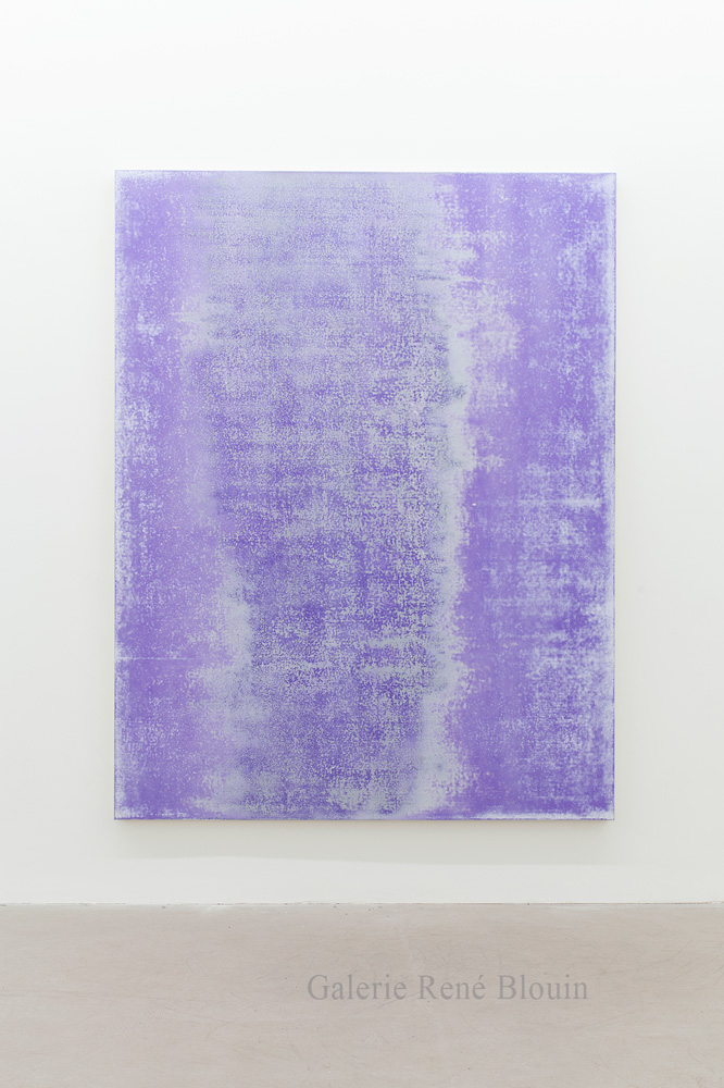Nicolas Lachance, Carbazole (blanc), 2018, Laque et acrylique sur toile, 195,5 x 149,8 cm / 77 x 59 pouces