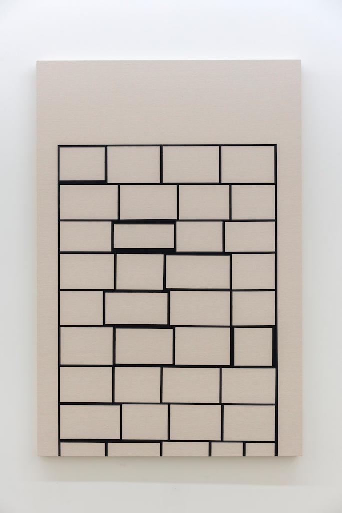 Daniel Langevin, Cumuloninmbus, 2018, Acrylique sur coton, 152 x 102 cm / 60 x 40 pouces