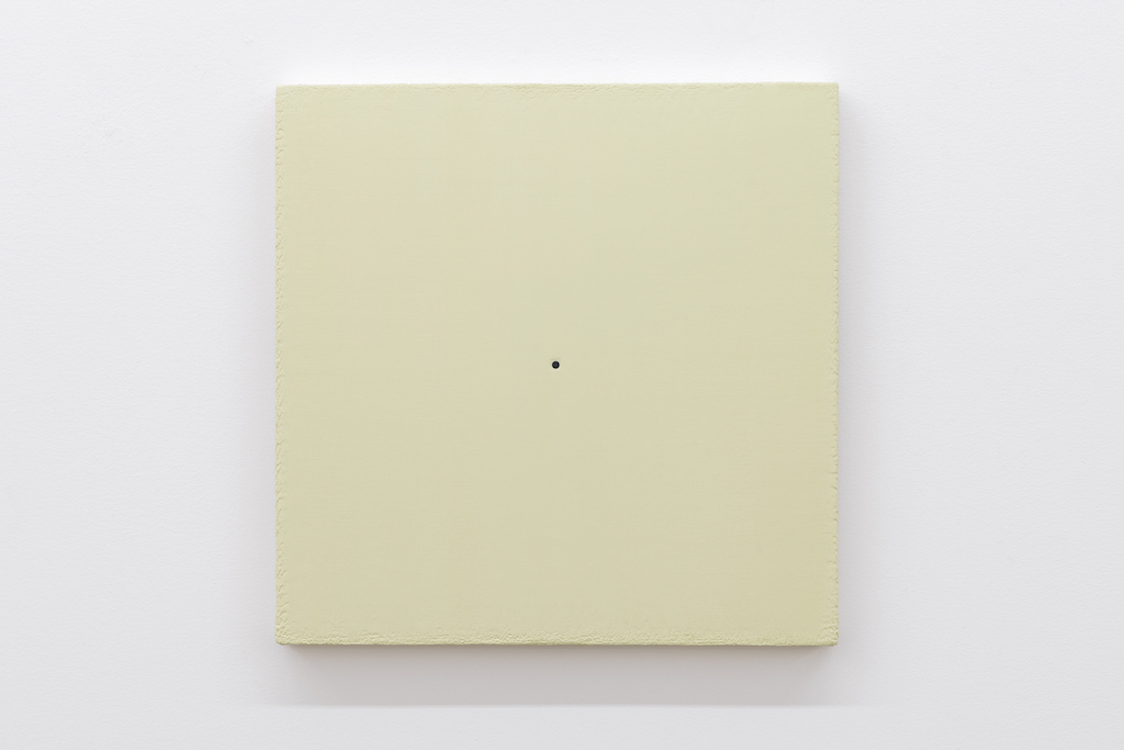 Matthew Feyld, Untitled 19-05, 2018-2019, Acrylique, pigments et pâte à relief sur toile montée sur panneau, 40,64 x 40,64 cm / 16 x 16 pouces
